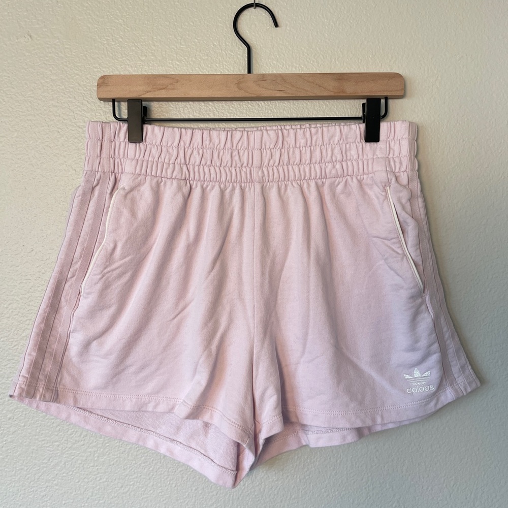Adidas 3-Stripes Pink Shorts (S large)